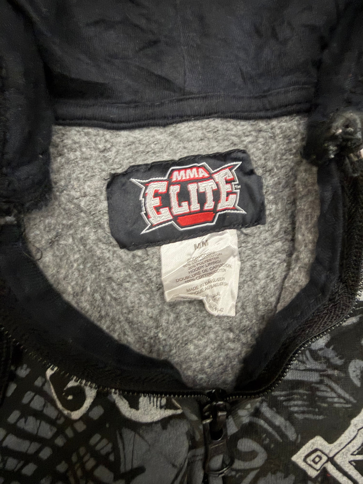 MMA elite zip up hoodie - M