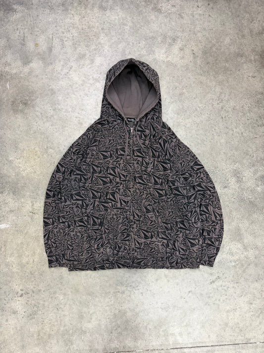 volcom AOP zip up hoodie - XXL