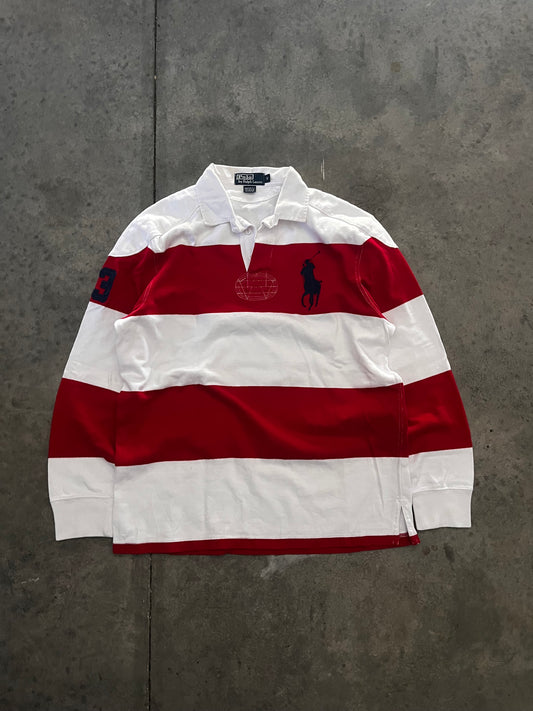 ralph lauren long sleeve polo - S/M