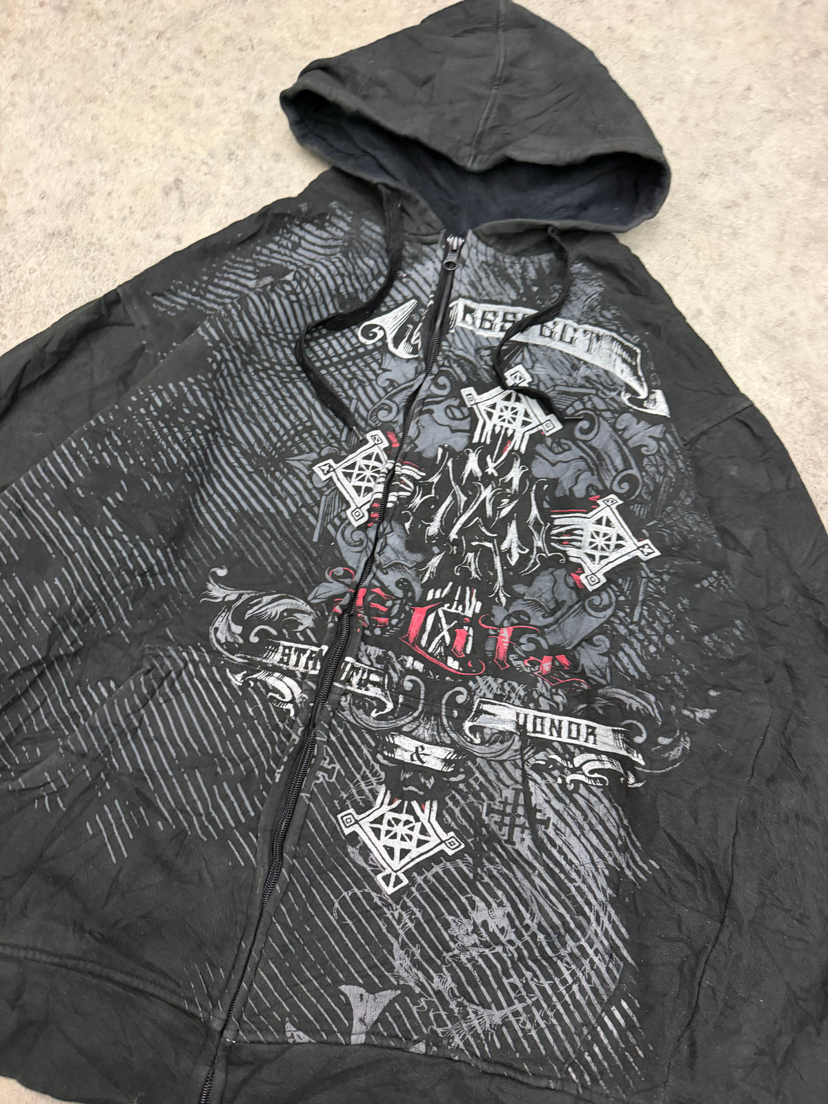 MMA elite zip up hoodie - M