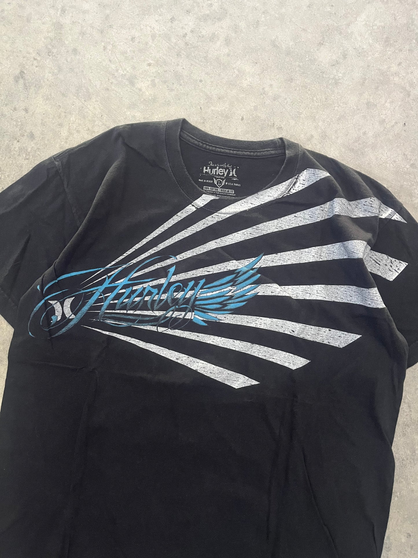 hurley tee - L