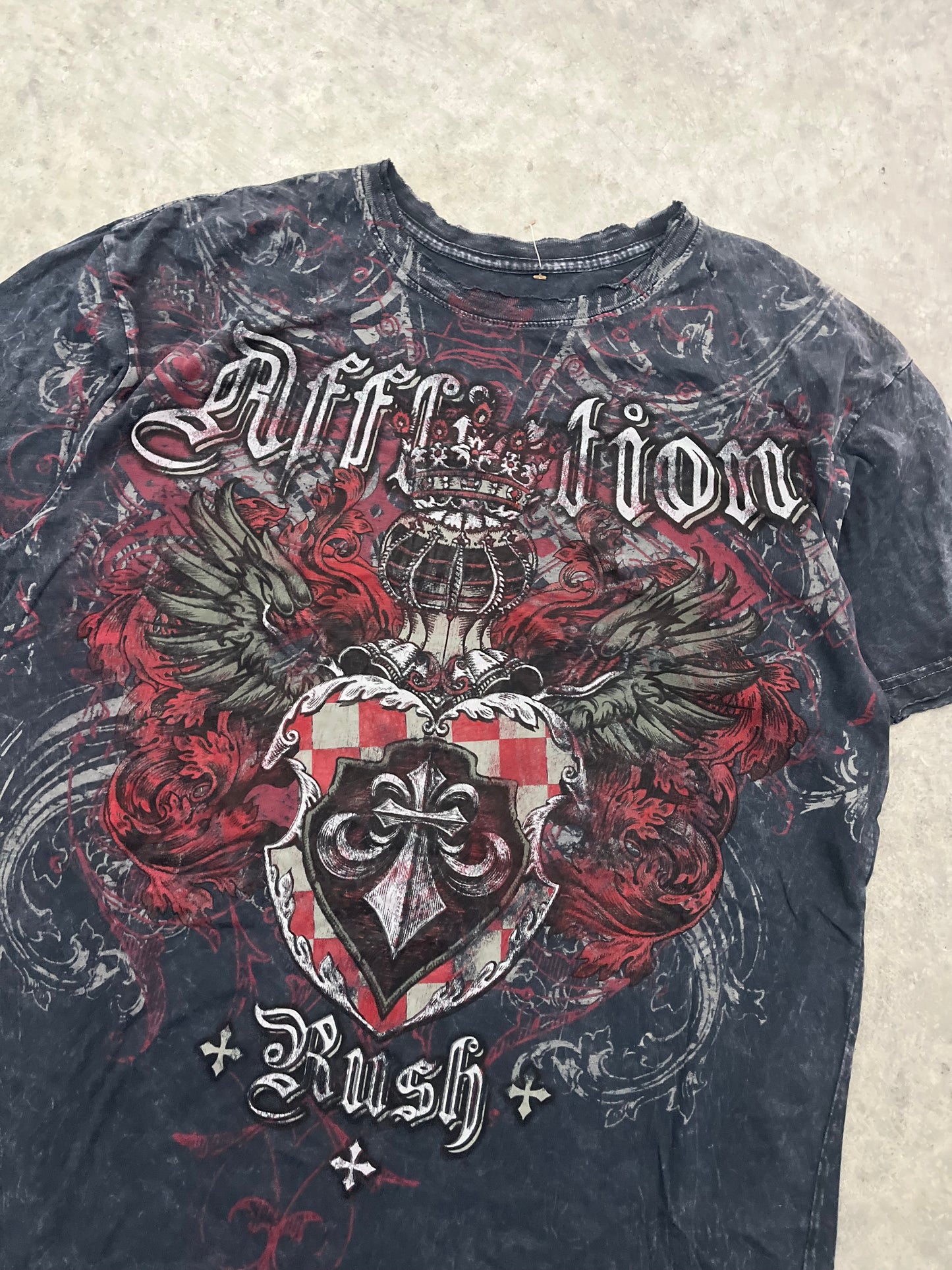sick affliction tee - L