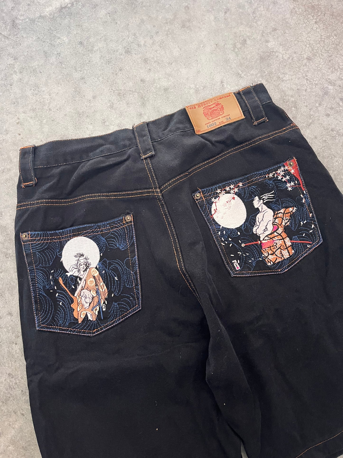 Red monkey jorts - 32