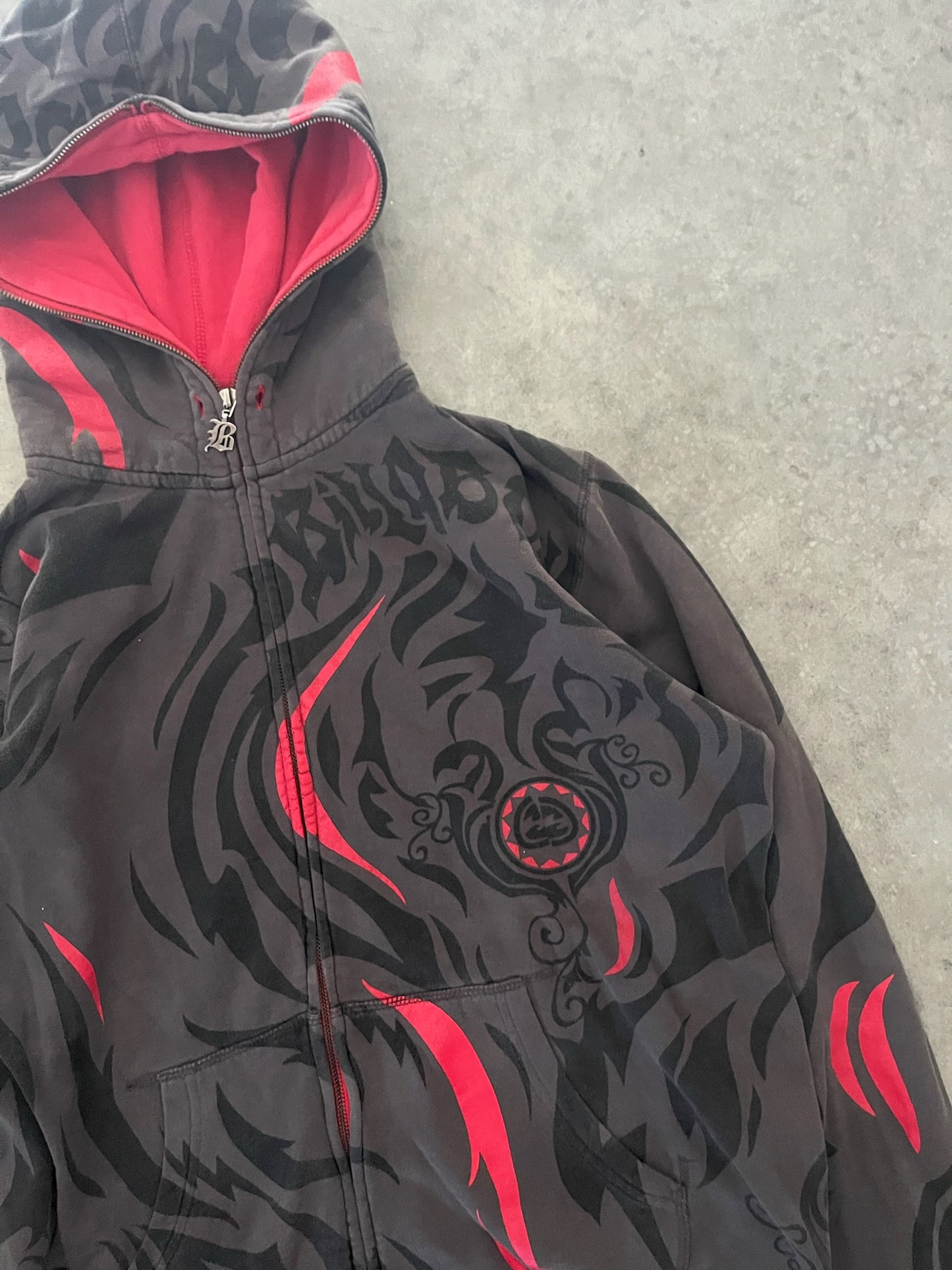 Full zip AOP billabong hoodie