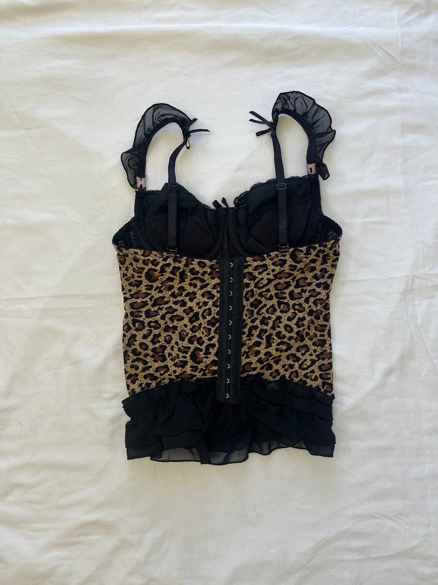 adorable cheetah print corset - XS/S
