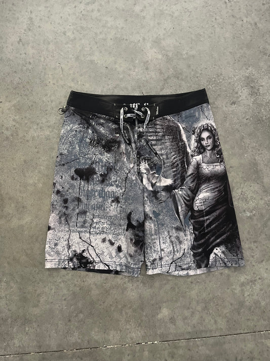 RARE affliction board shorts - 38