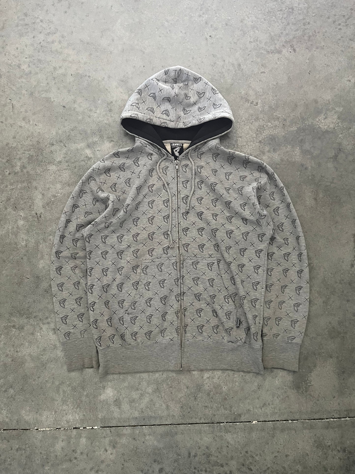 Famous aop hoodie - L