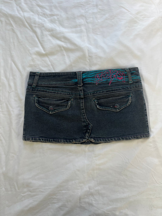 roxy denim mini skirt - 32