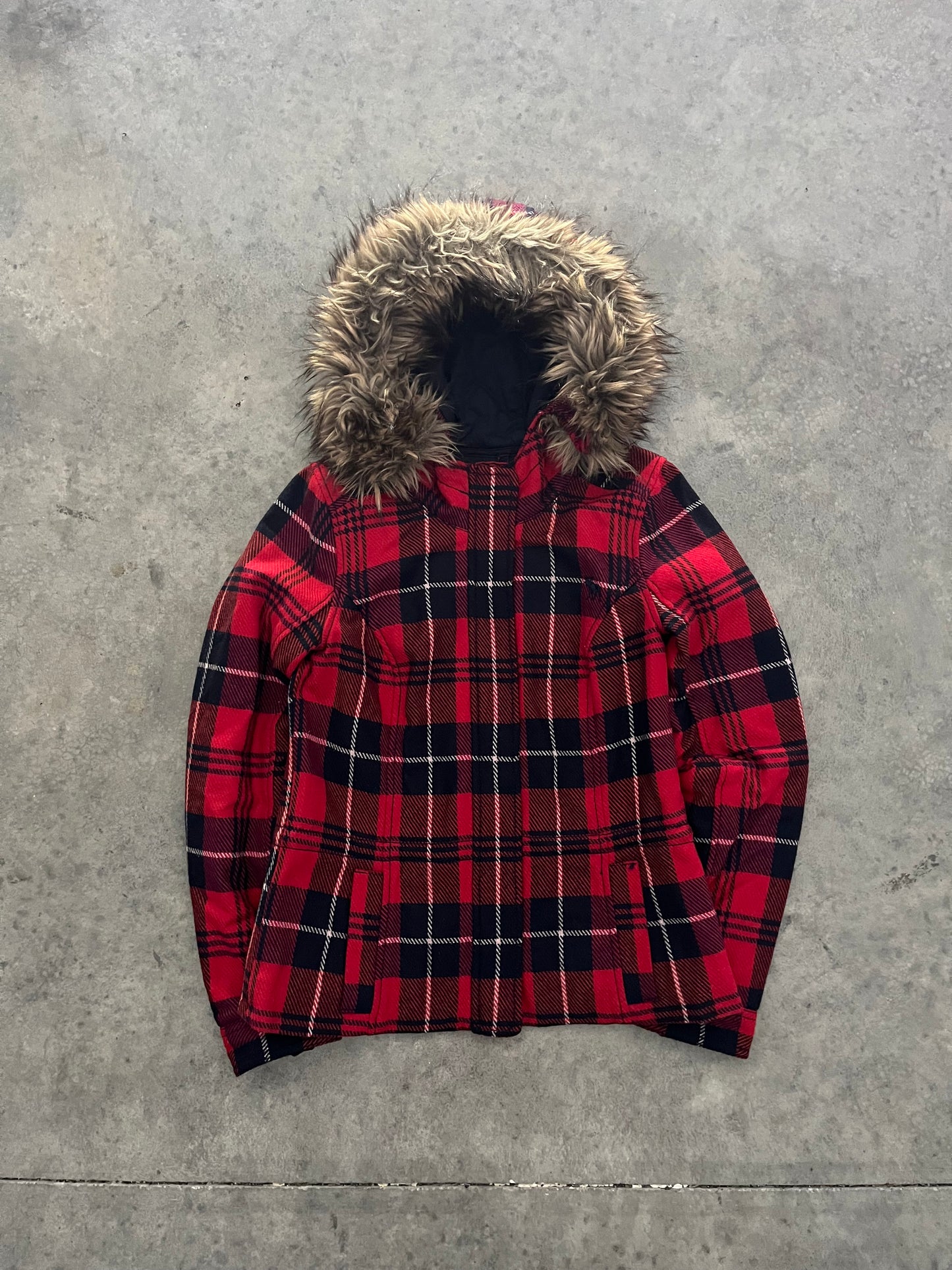 abercrombie and fitch fur hoodie - M