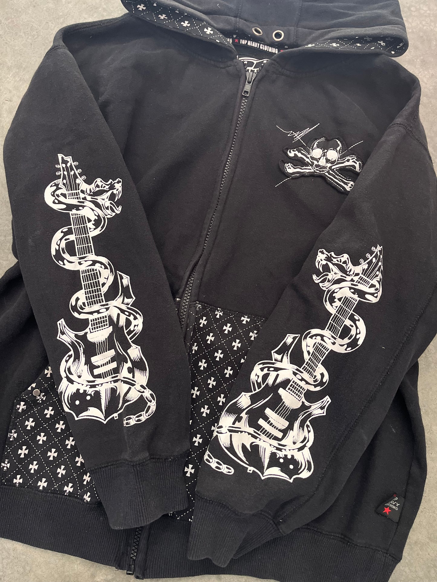 top heavy hoodie - S