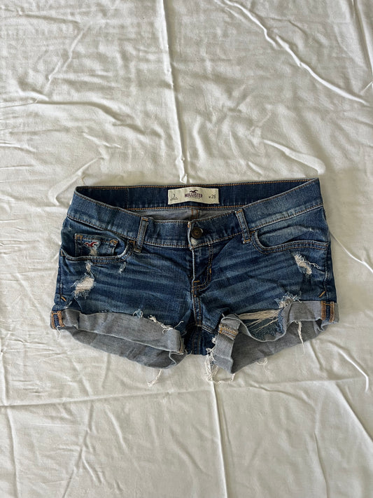 hollister denim mini shorts - 30