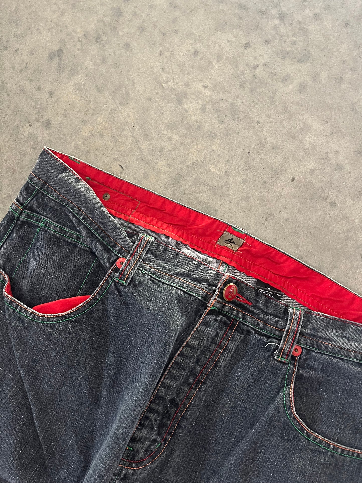 hand embroidered jorts