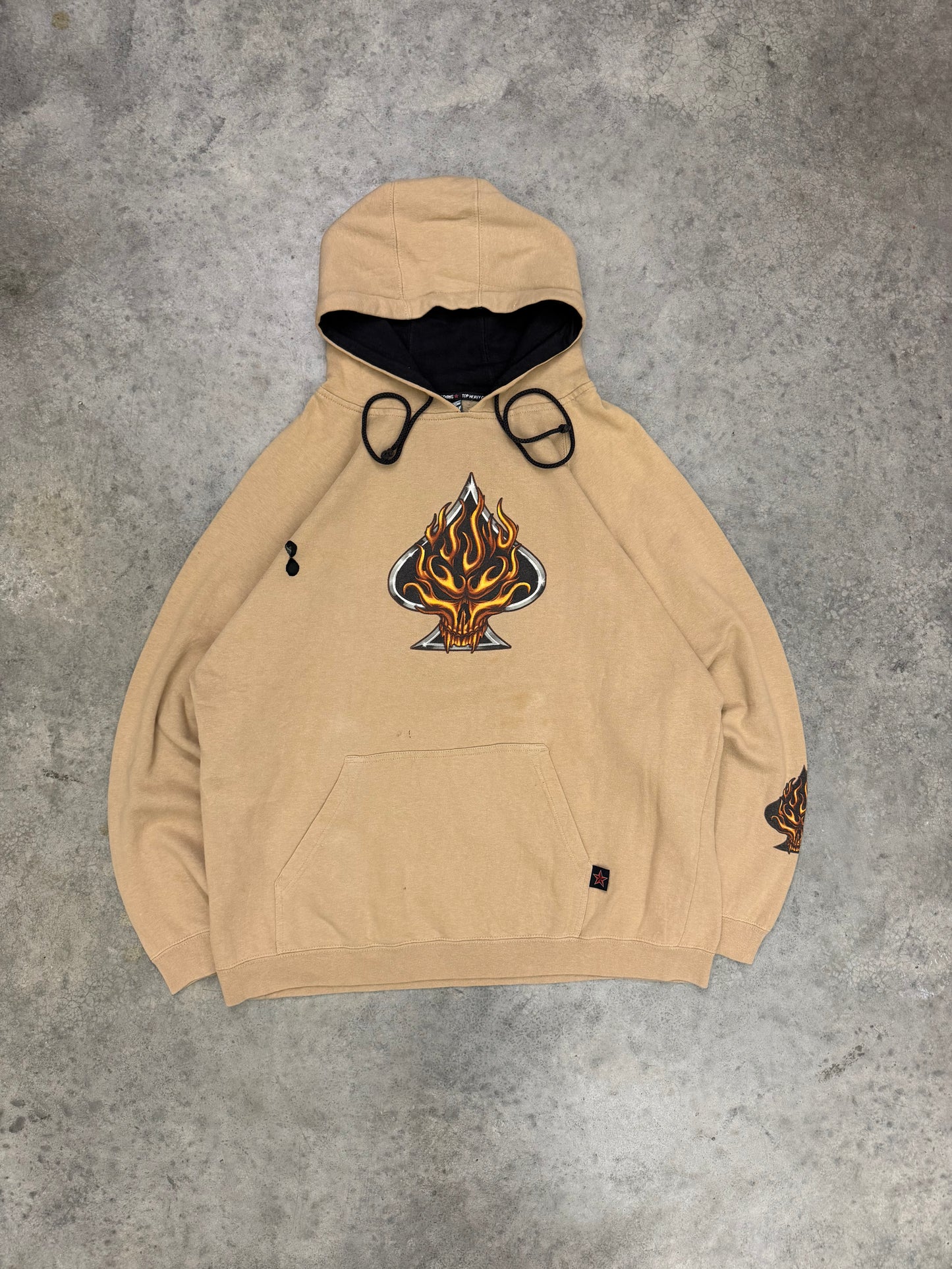 top heavy hoodie - L