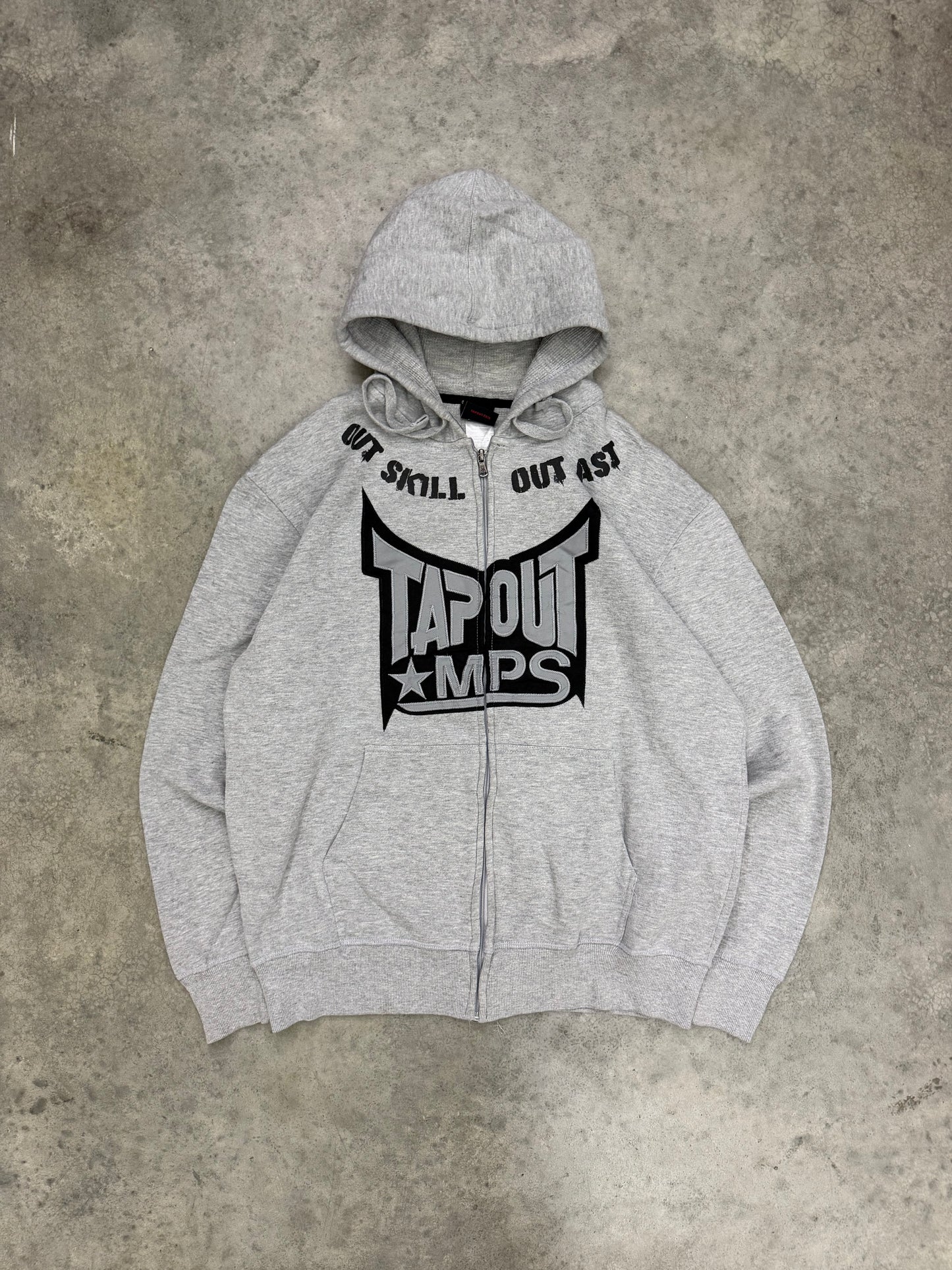 tapout zip up hoodie - L