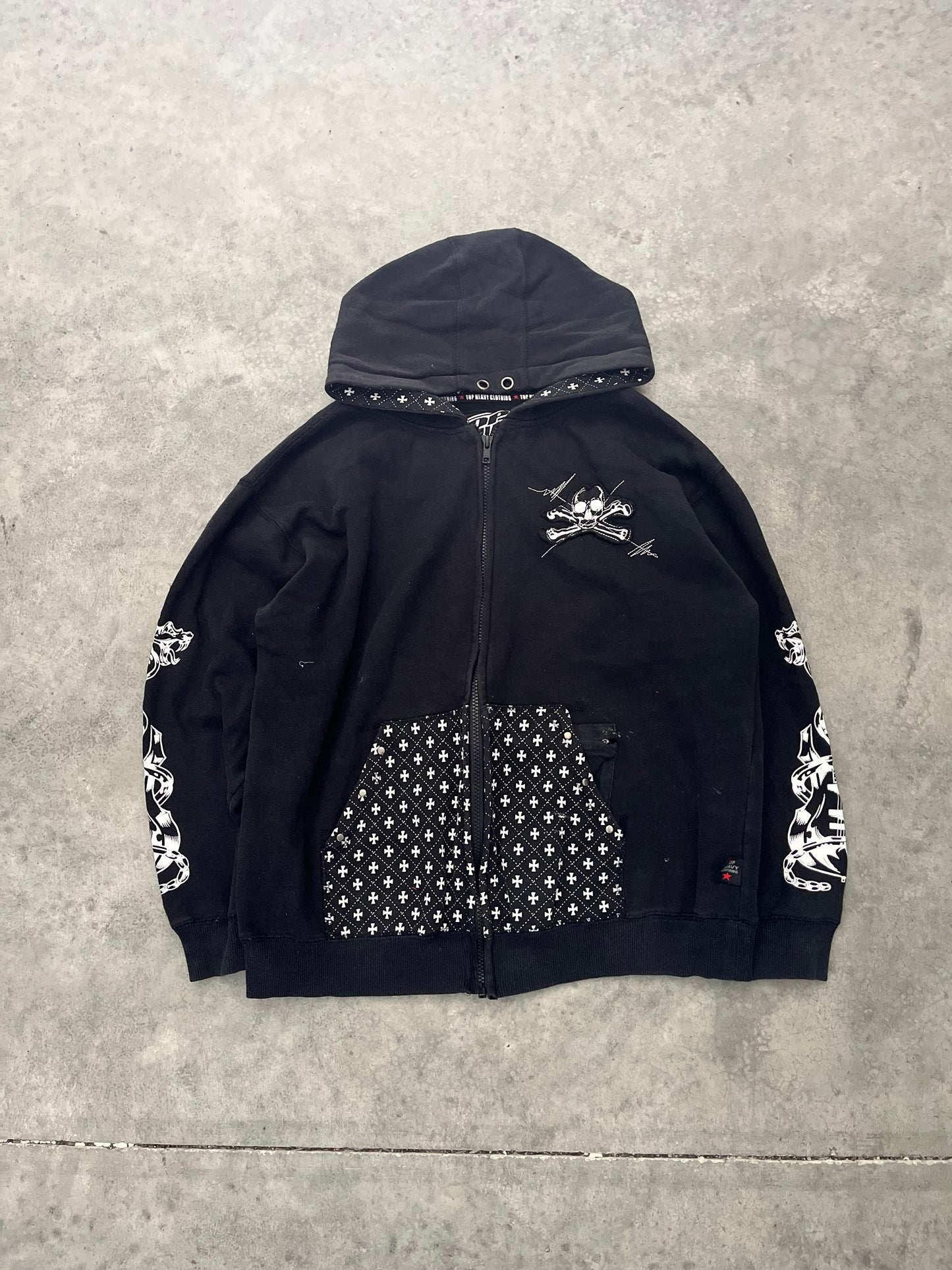 top heavy hoodie - S