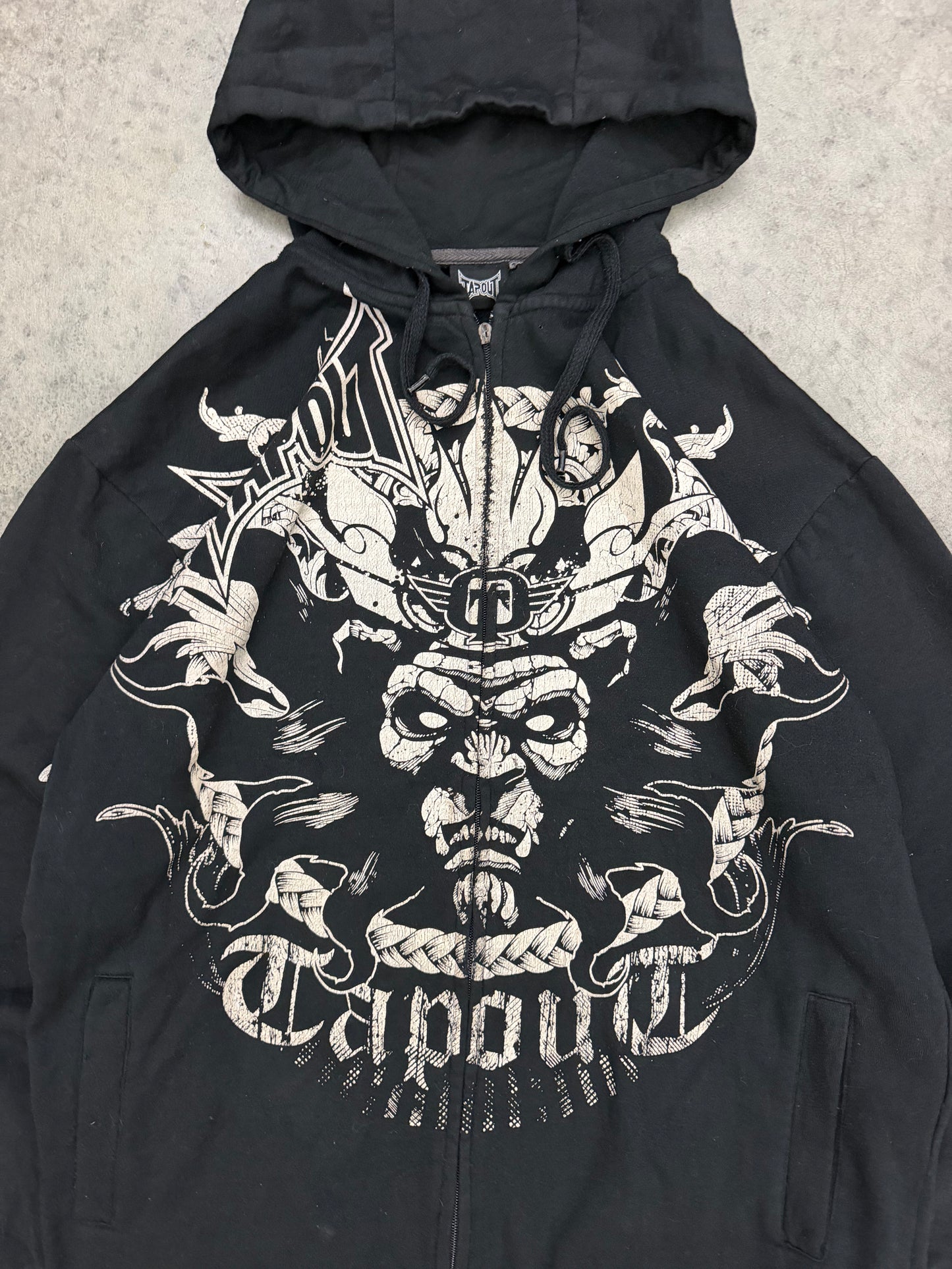 tapout zip up hoodie - L