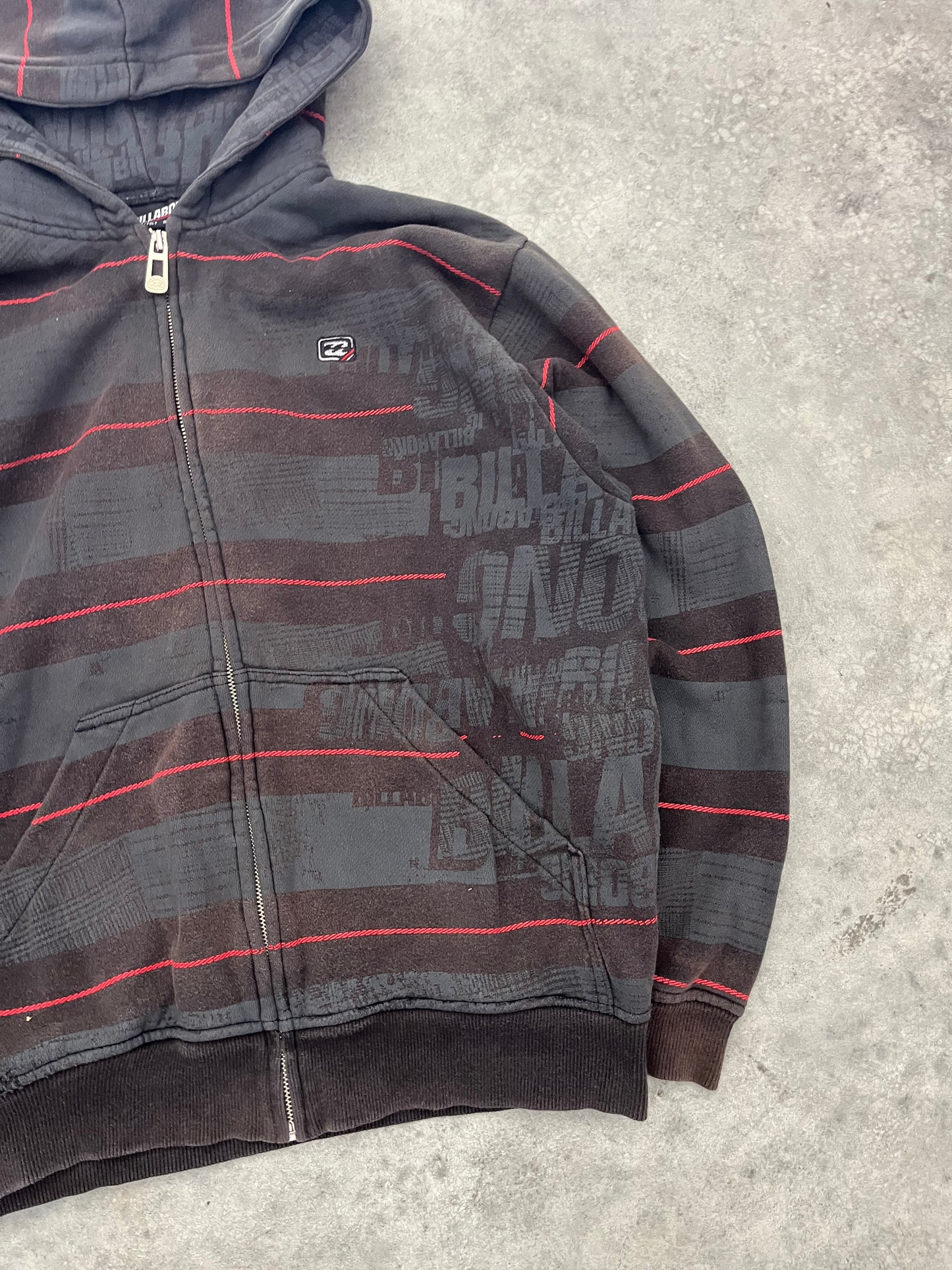 AOP billabong zipup hoodie - S