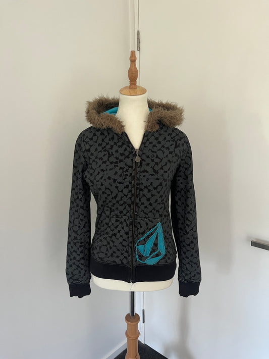 volcom fur hoodie - XS