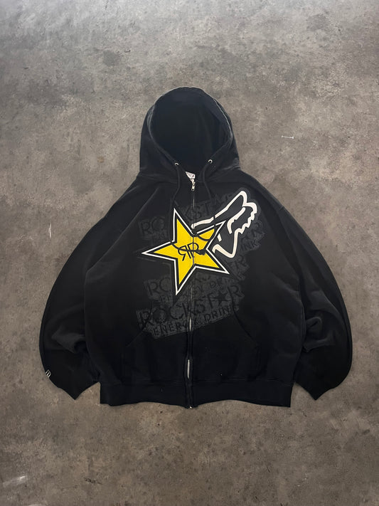 rockstar x fox hoodie