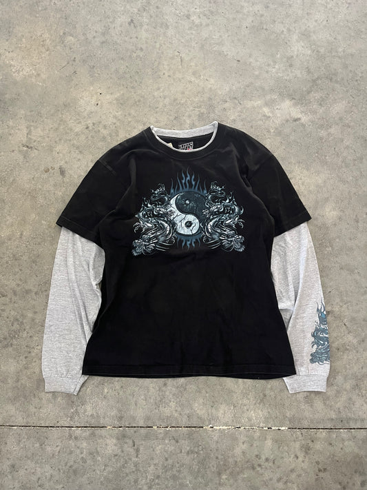 top heavy double layered long sleeve