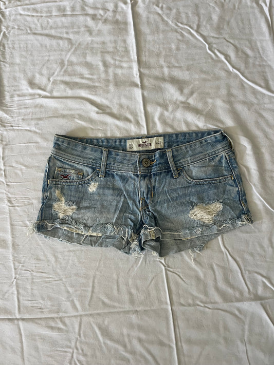 hollister denim mini shorts - 28
