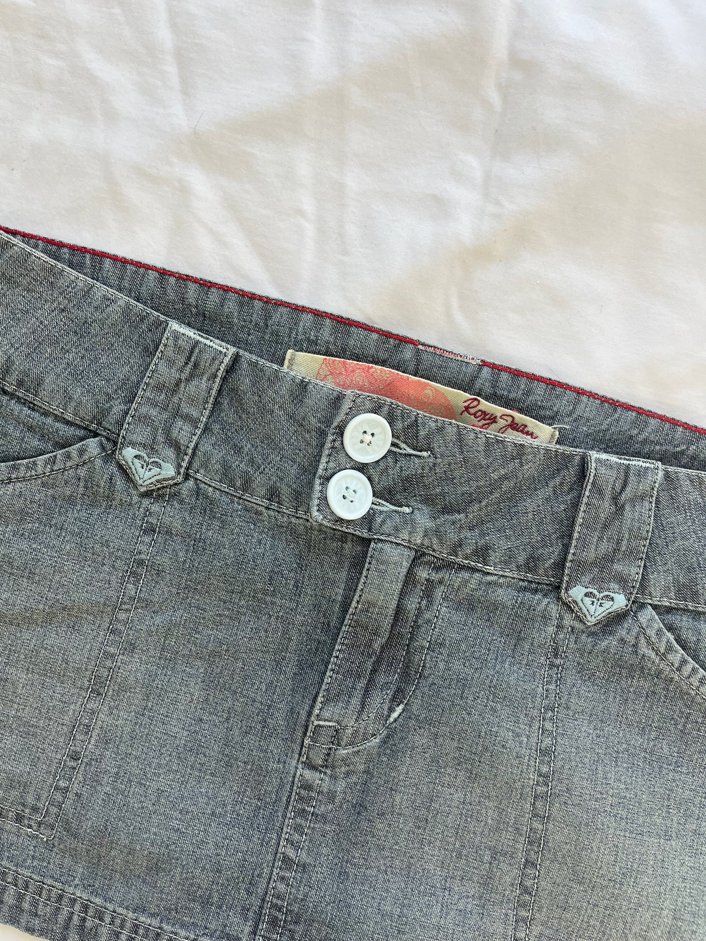 roxy denim mini skirt - 32
