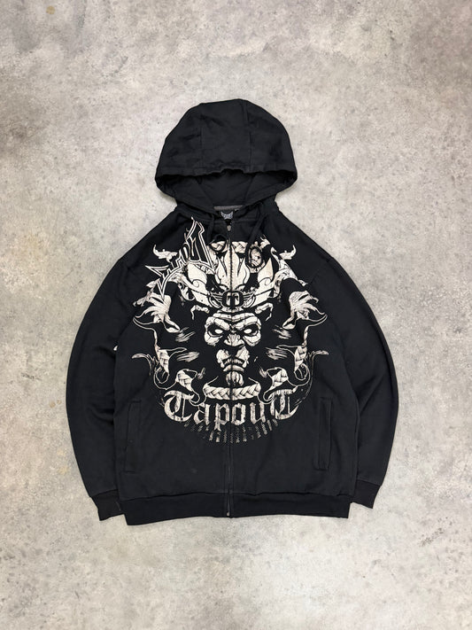 tapout zip up hoodie - L