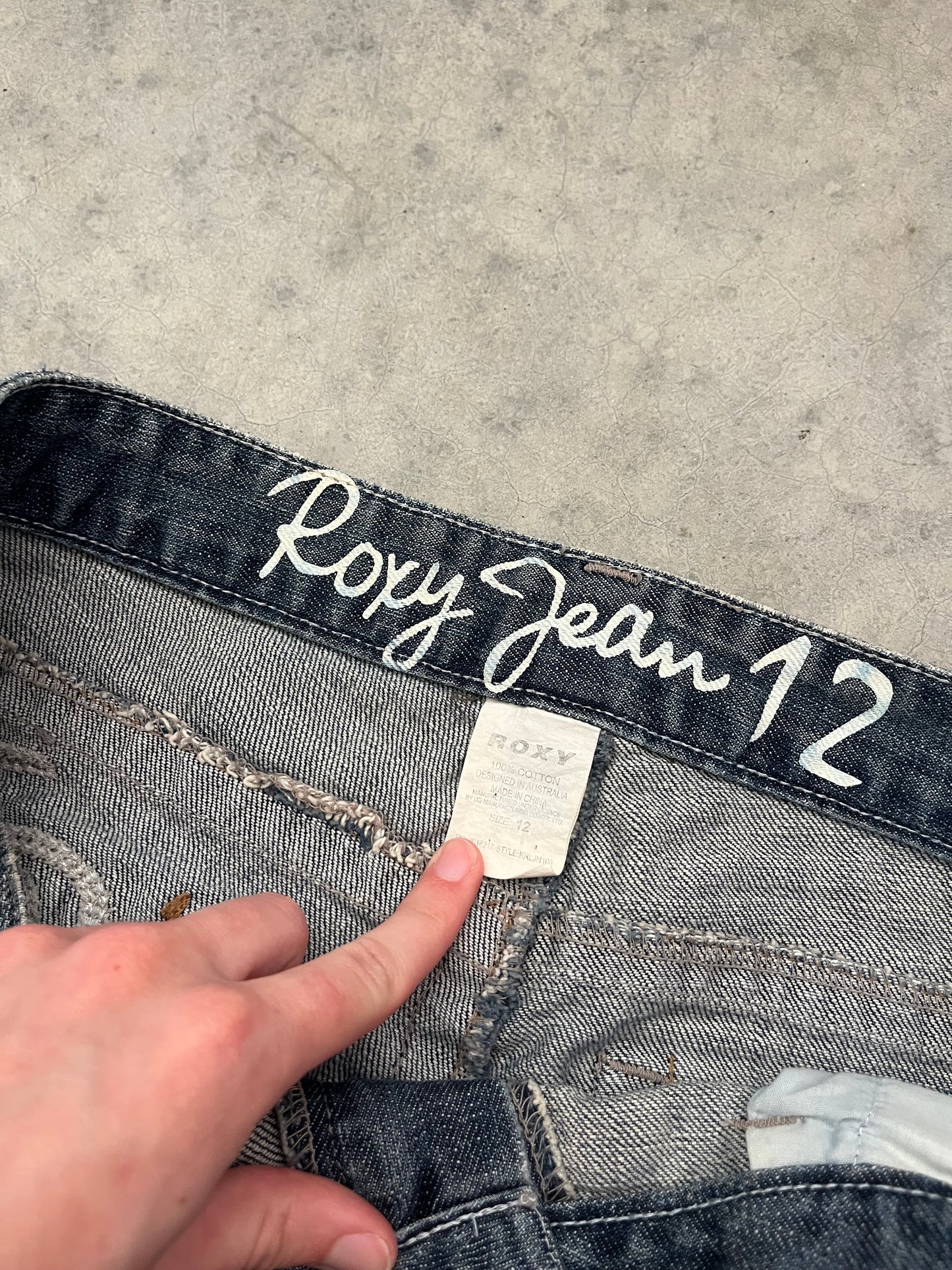 roxy embroidered jeans - 33
