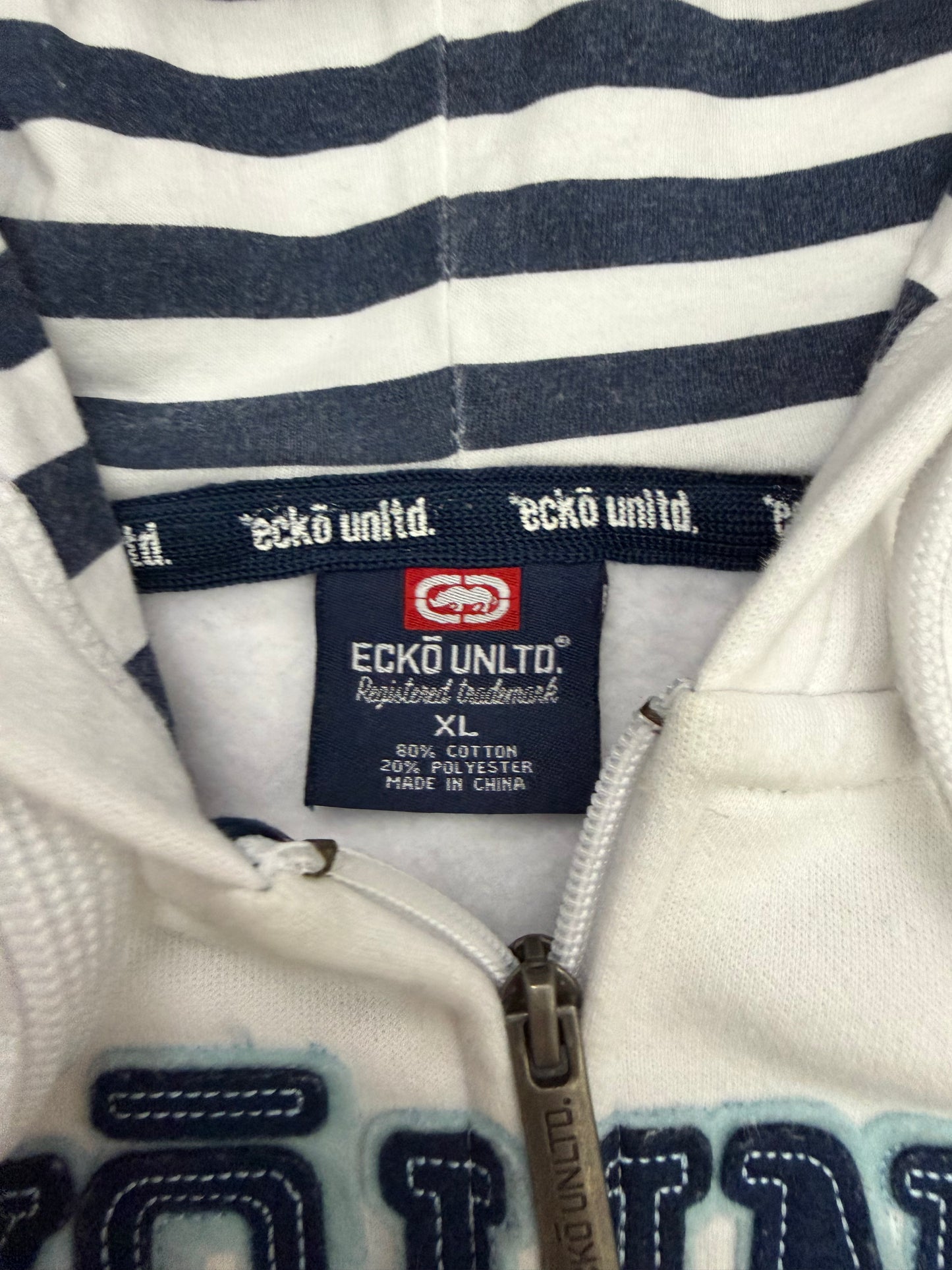 ecko unltd zip up hoodie - XL