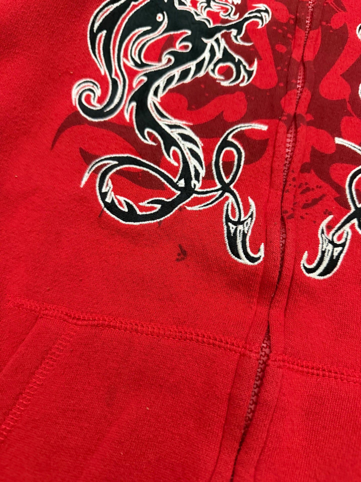 top heavy zip up hoodie - S