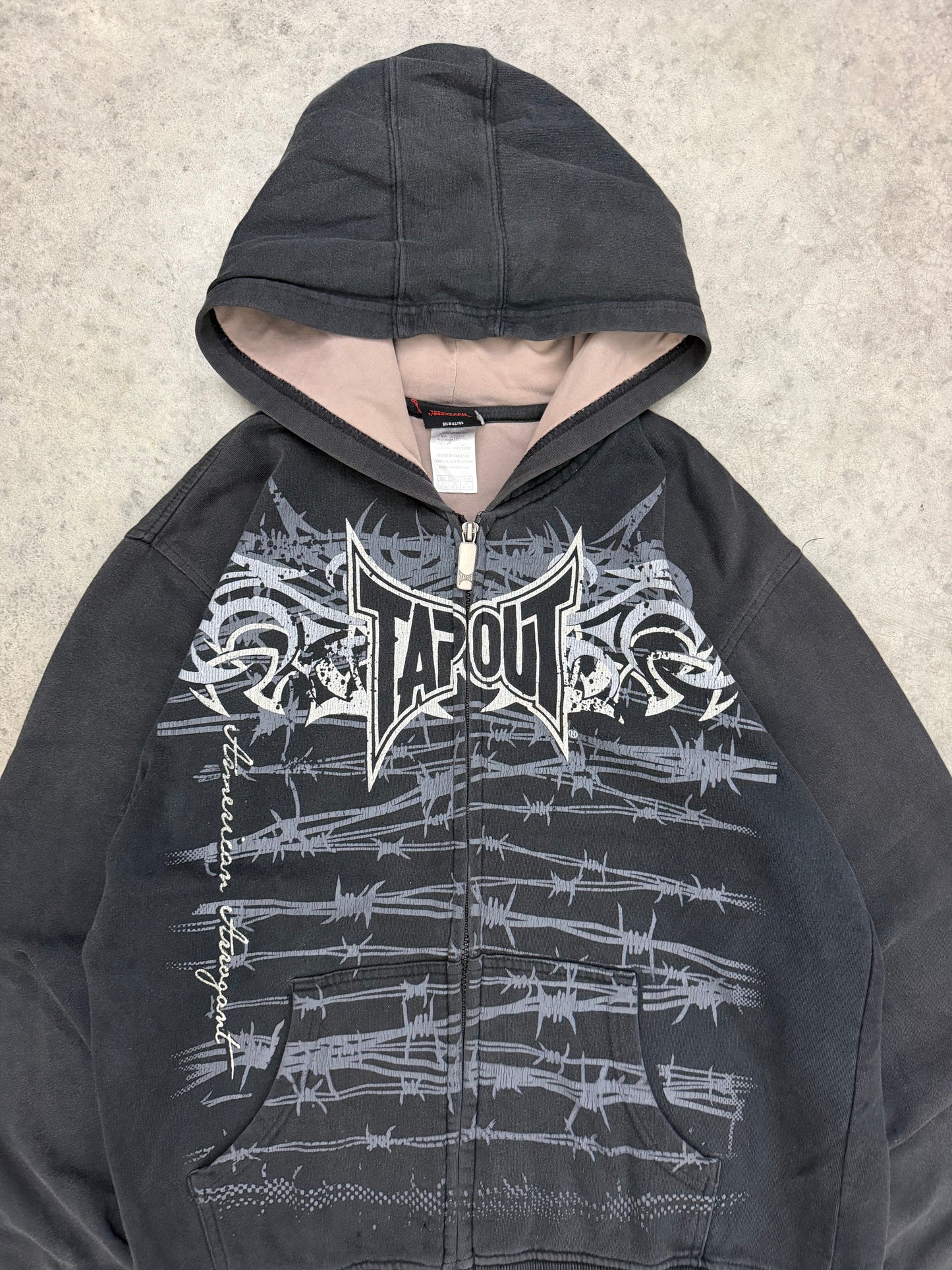tapout zip up hoodie - S