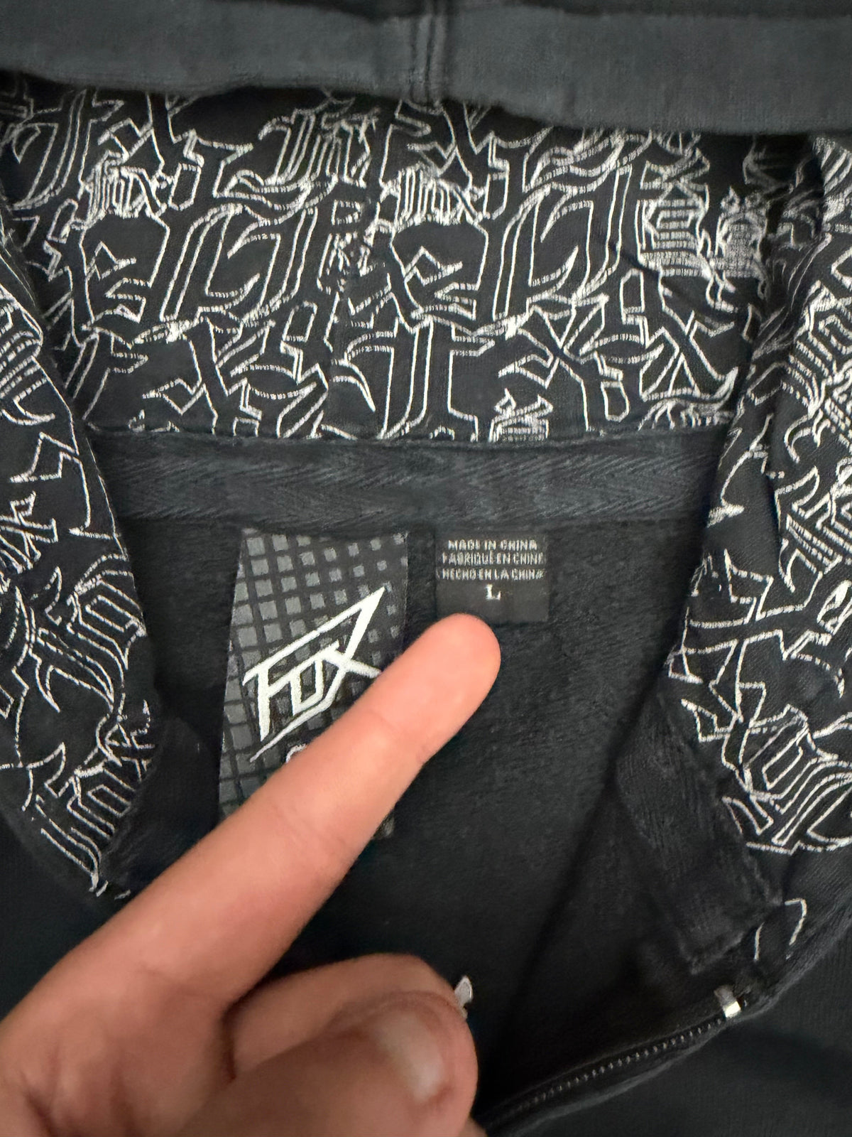 Fox hoodie - L