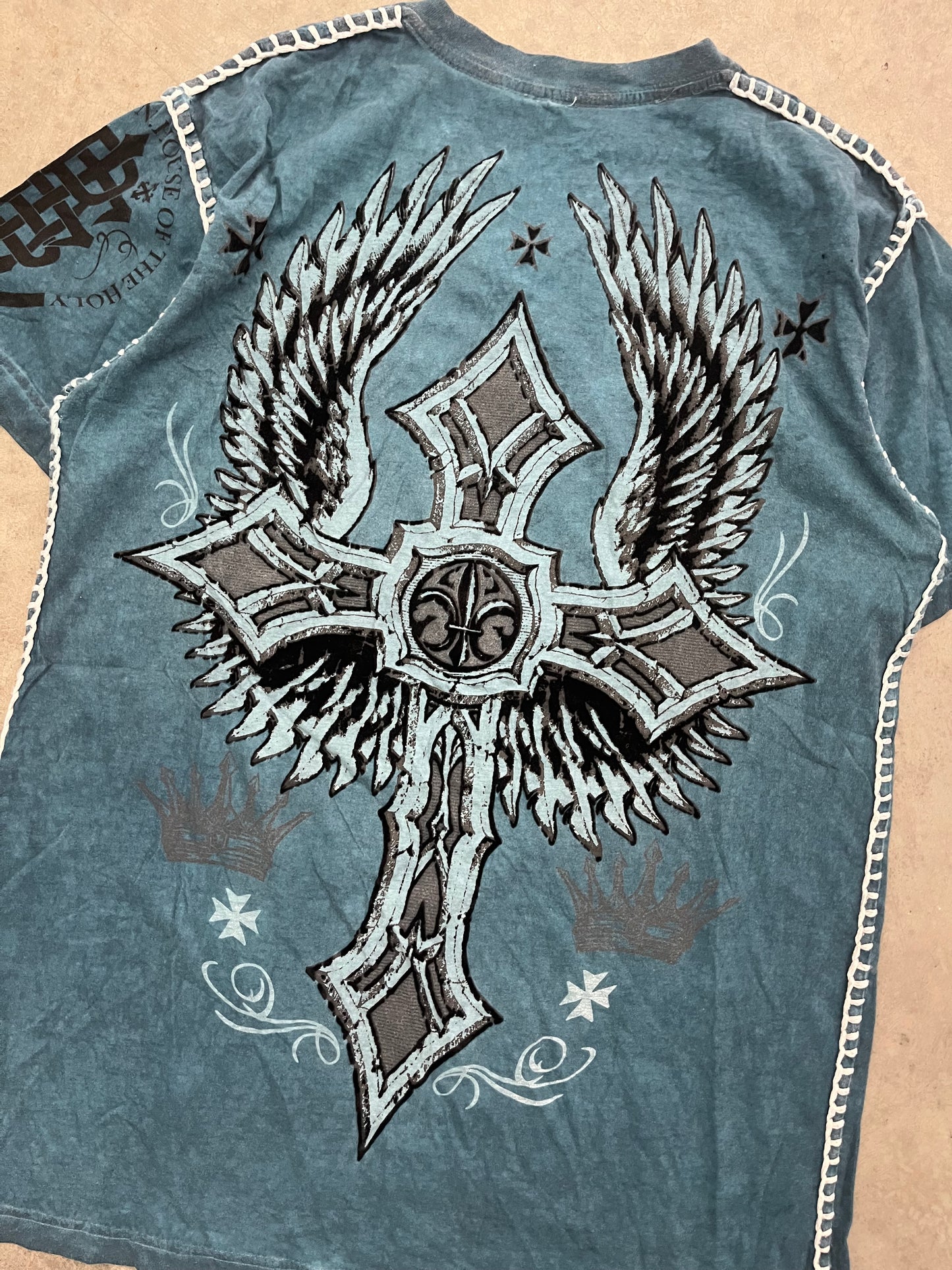 sick raw state tee - M