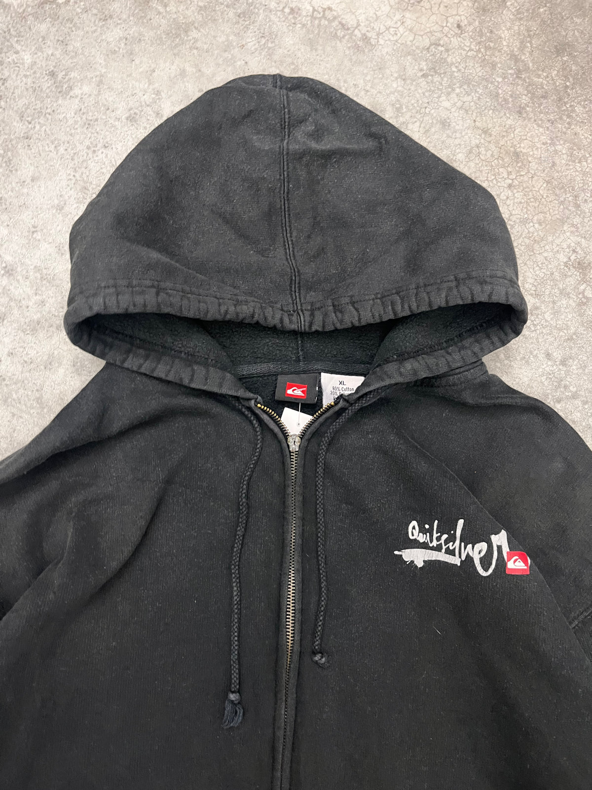 quiksilver zip up hoodie - XL