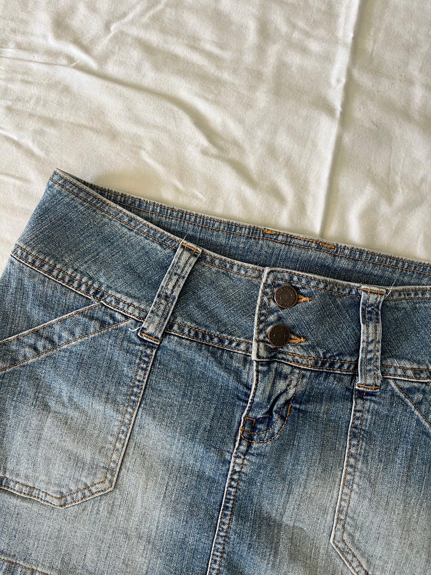 abercrombie denim mini skirt - 30
